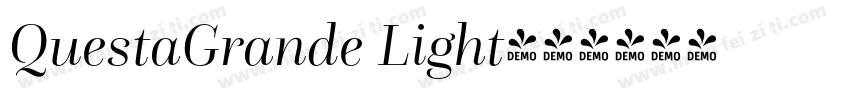 QuestaGrande Light字体转换